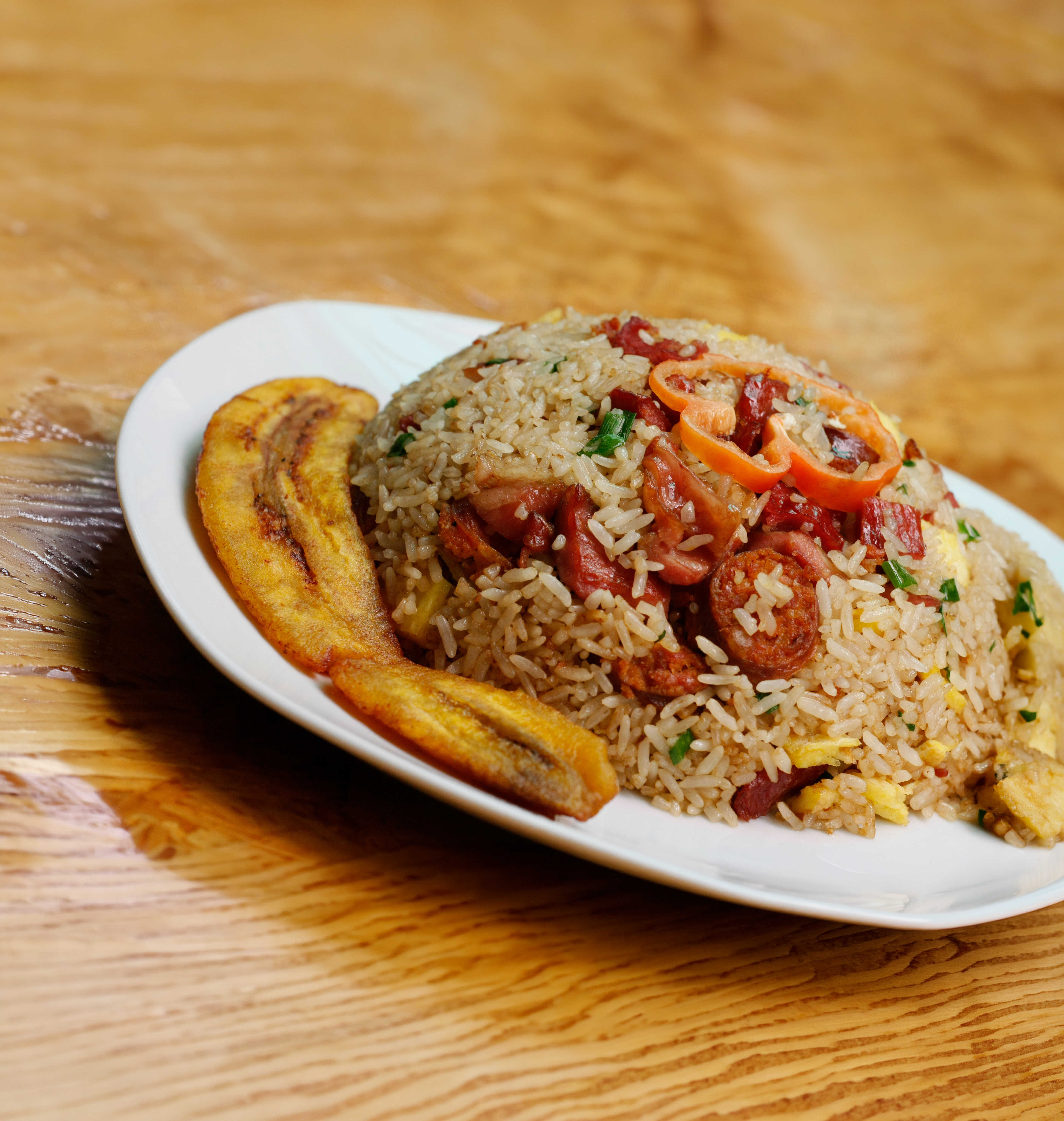 Peruvian cuisine presented in a local setting